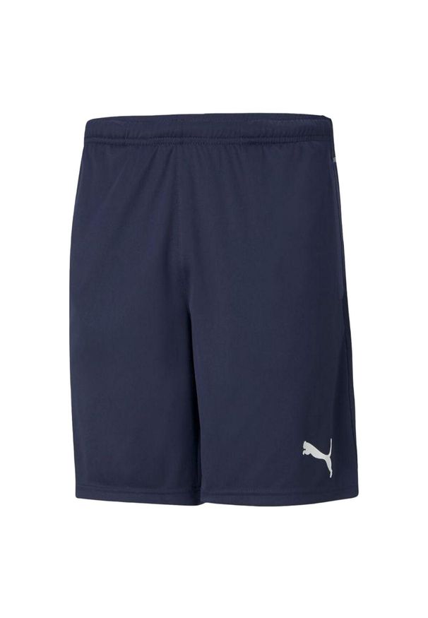Puma - Męskie Treningowe Spodenki Piłkarskie. Kolor: niebieski. Sport: piłka nożna