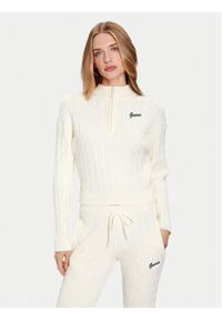 Guess Kardigan V5BR02 Z0572 Beżowy Regular Fit. Kolor: beżowy. Materiał: syntetyk #1