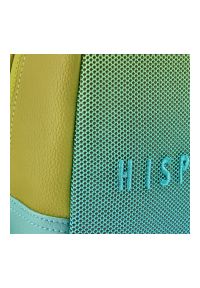 Zielony Stylowy Plecak Damski Hispanitas. Kolor: niebieski. Materiał: skóra ekologiczna, materiał. Wzór: paski. Styl: elegancki #6