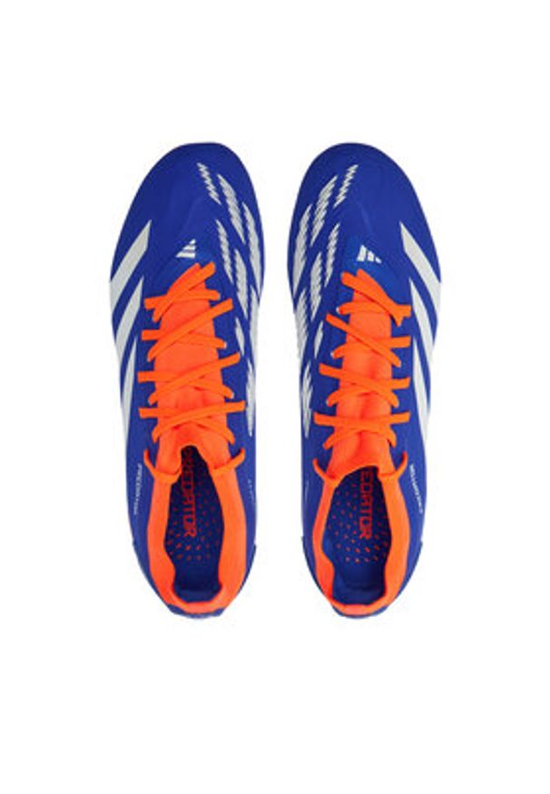 Adidas - adidas Buty do piłki nożnej Predator Pro Fg IF6330 Granatowy. Kolor: niebieski. Materiał: skóra