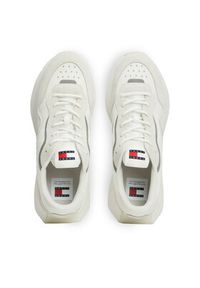 Tommy Jeans Sneakersy Tjm Runner Mix Material EM0EM01381 Écru