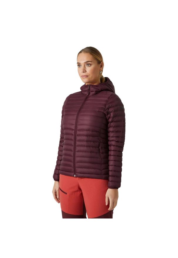 Kurtka damska z kapturem Helly Hansen Sirdal insulator. Typ kołnierza: kaptur. Kolor: brązowy. Sport: turystyka piesza