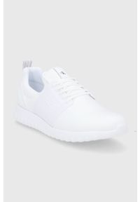 Calvin Klein Jeans buty YM0YM00339.0LA kolor biały. Nosek buta: okrągły. Zapięcie: sznurówki. Kolor: biały. Materiał: poliester, guma #3