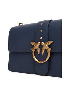 Pinko - PINKO Torebka Love One Classic ST.CL Al 25-26 PLTT 105857 A0F1 Granatowy. Kolor: niebieski. Materiał: skórzane