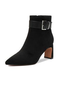 Nine West Botki CEO-LAMIA-01 Czarny. Kolor: czarny. Materiał: materiał #6