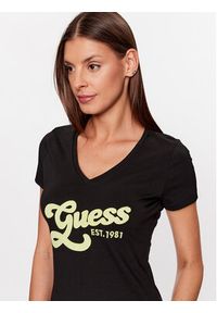 Guess T-Shirt W3YI34 J1314 Czarny Slim Fit. Kolor: czarny. Materiał: bawełna #3