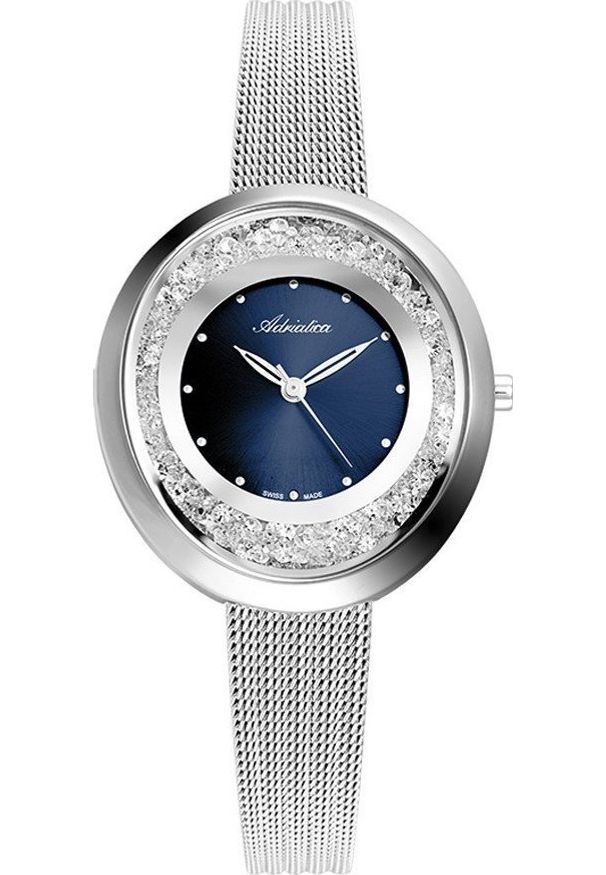 Zegarek Adriatica Zegarek damski Adriatica A3771.5145QZ srebrny. Kolor: srebrny