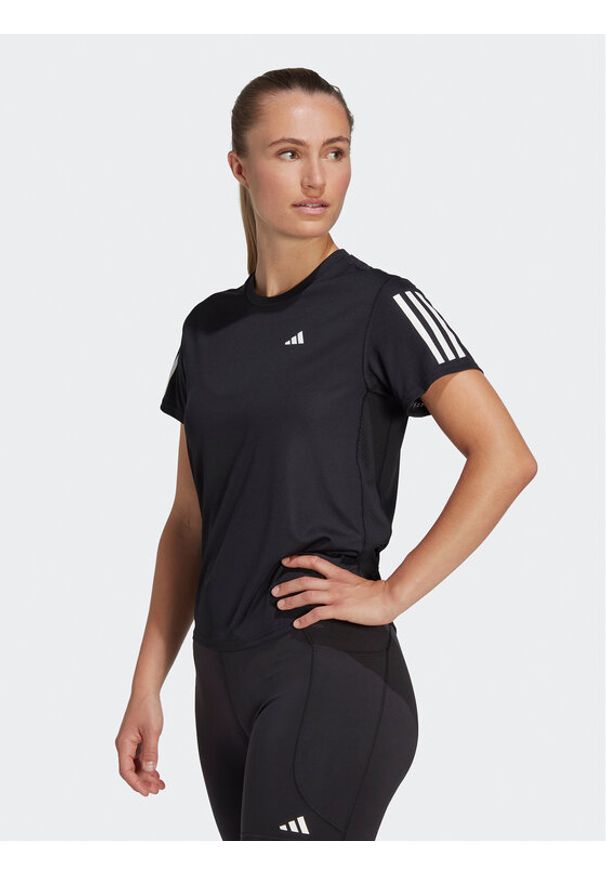 Adidas - adidas Koszulka techniczna Own the Run T-Shirt IC5188 Czarny Regular Fit. Kolor: czarny. Materiał: syntetyk. Sport: bieganie