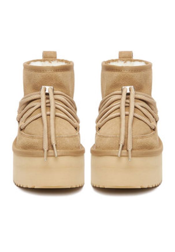 DeeZee Śniegowce W23Q11482 Beżowy. Kolor: beżowy. Materiał: materiał