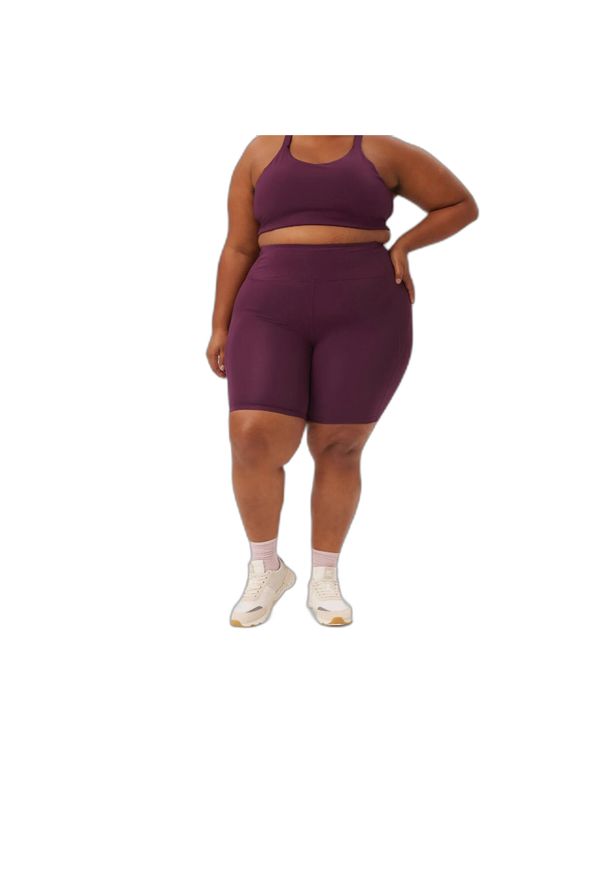 GIRLFRIEND COLLECTIVE - Spodenki treningowe damskie Girlfriend Collective Compressive. Kolor: wielokolorowy, fioletowy, czerwony. Długość: krótkie. Sezon: lato