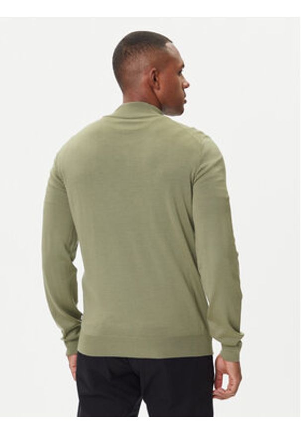 BOSS Sweter Ebenji 50528300 Zielony Regular Fit. Kolor: zielony. Materiał: wełna