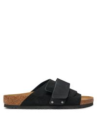 Birkenstock Klapki Kyoto 1022350 Czarny. Kolor: czarny. Materiał: skóra, zamsz #1