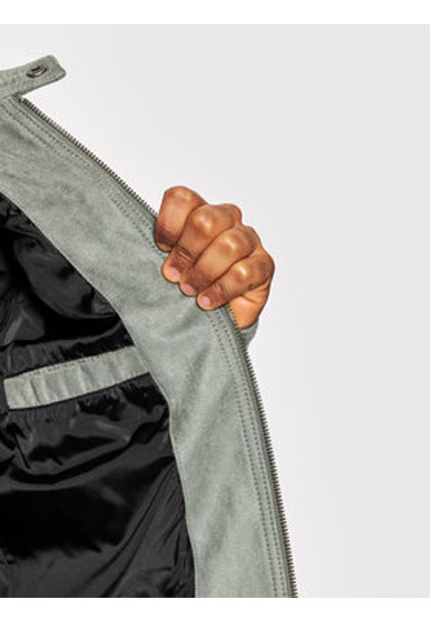 Jack & Jones Kurtka z imitacji skóry Rocky 12147218 Szary Regular Fit. Kolor: szary. Materiał: skóra