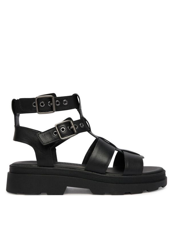 Clarks Sandały Orinoco3 Cove 26186087 Czarny. Kolor: czarny. Materiał: skóra