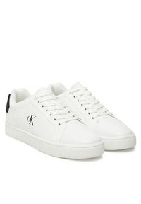 Calvin Klein Jeans Sneakersy Classic Cupsole Ru Patch Lth YM0YM01297 Biały. Kolor: biały. Materiał: skóra #5