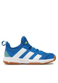 Adidas - adidas Buty halowe Stabil Indoor IG1034 Niebieski. Kolor: niebieski. Materiał: materiał