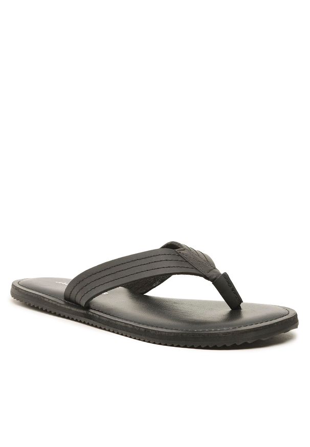 Jack & Jones - Sandały Jack&Jones 12237758 Anthracite 4245866. Kolor: czarny