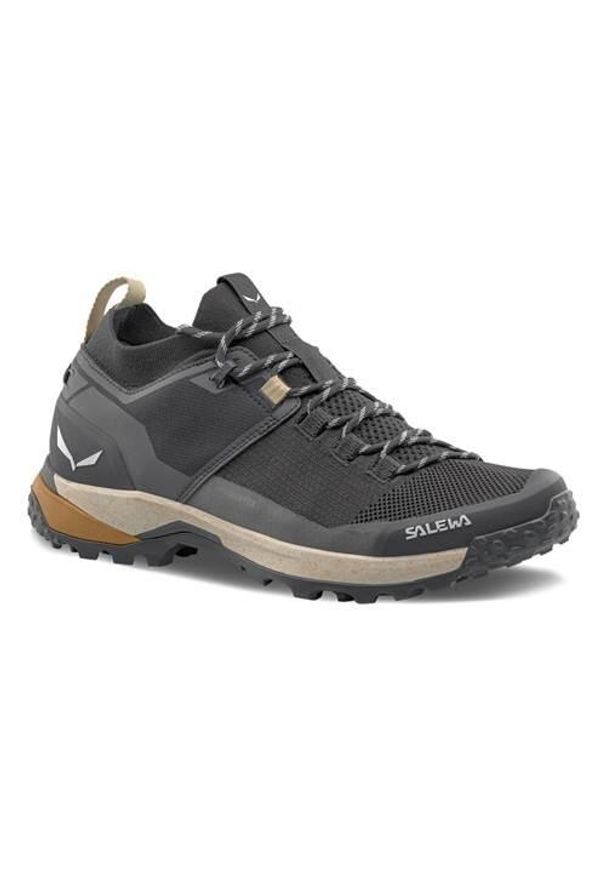 Buty trekkingowe męskie Salewa Puez Knit Powertex. Kolor: szary. Materiał: materiał, syntetyk. Szerokość cholewki: normalna