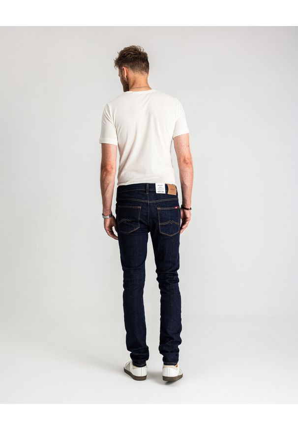 Mustang - Męskie Spodnie Jeansowe MUSTANG Frisco Skinny Denim Blue 1016417 5000 940