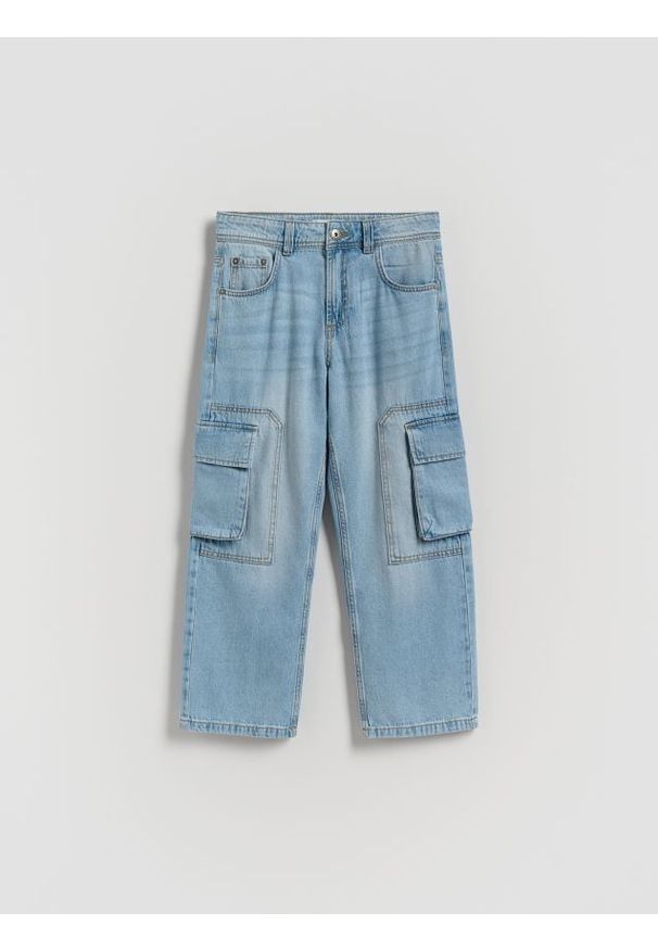Reserved - Jeansy relaxed fit - niebieski. Kolor: niebieski
