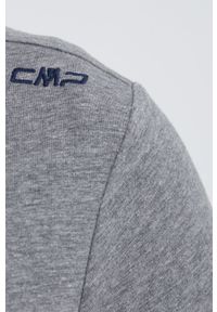 CMP bluza męska kolor szary z kapturem melanżowa. Typ kołnierza: kaptur. Kolor: szary. Wzór: melanż