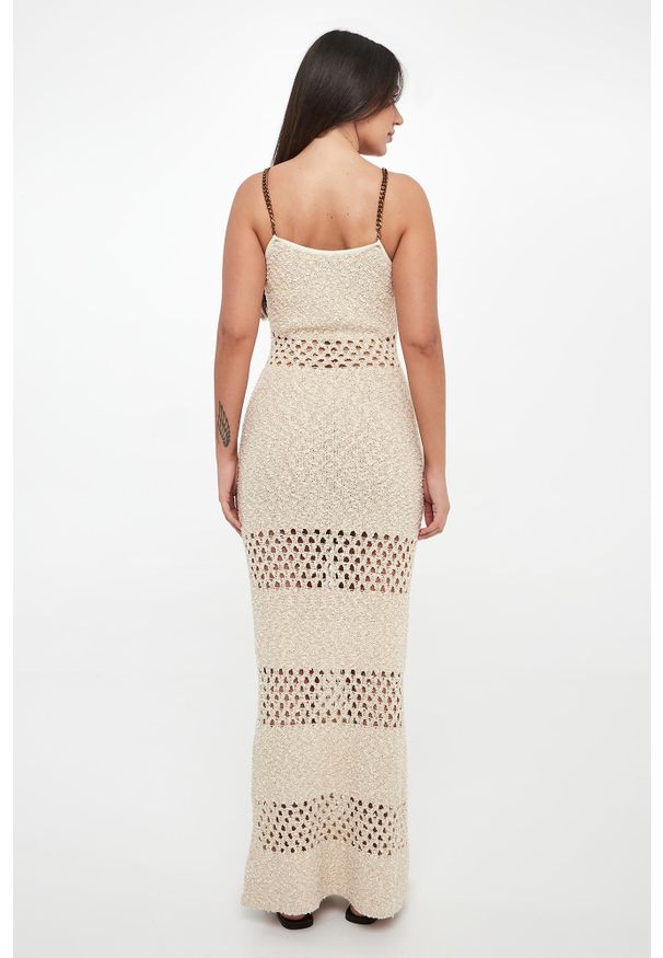 Elisabetta Franchi - Sukienka maxi z tkaniny bouclé ELISABETTA FRANCHI. Materiał: tkanina. Długość: maxi