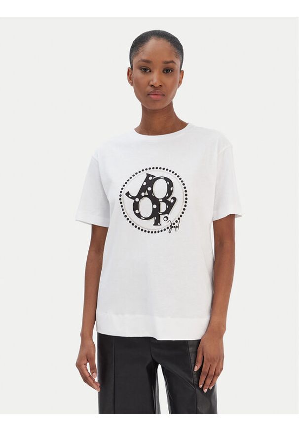JOOP! T-Shirt Tammi 30100822 Biały Regular Fit. Kolor: biały. Materiał: bawełna