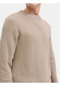 Jack & Jones - Jack&Jones Sweter Dover 12278816 Beżowy Regular Fit. Kolor: beżowy. Materiał: syntetyk #7