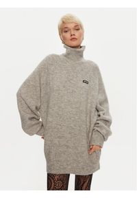 ROTATE Golf Drandy 113128039 Szary Regular Fit. Typ kołnierza: golf. Kolor: szary. Materiał: wełna, syntetyk #1