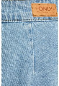 only - Only - Spódnica jeansowa. Okazja: na co dzień. Stan: podwyższony. Kolor: niebieski. Materiał: jeans. Wzór: gładki. Styl: casual #2
