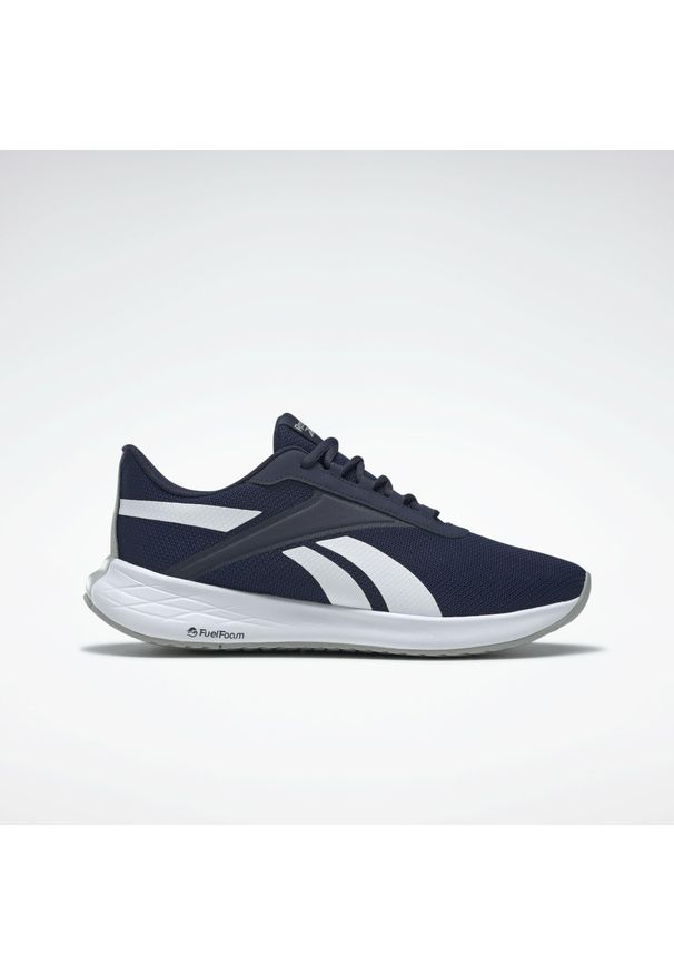 Buty do chodzenia męskie Reebok Energen Plus. Zapięcie: sznurówki. Kolor: szary, niebieski, wielokolorowy, biały. Materiał: guma, syntetyk, materiał. Szerokość cholewki: normalna. Sport: turystyka piesza