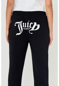 Juicy Couture - JUICY COUTURE Czarne damskie spodnie Sora, Rozmiar S. Kolor: czarny. Materiał: bawełna, guma #3