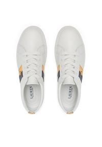 Lauren Ralph Lauren - LAUREN RALPH LAUREN Sneakersy Janson II 802942784002 Biały. Kolor: biały. Materiał: skóra