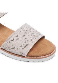 skechers - Skechers Sandały BOBS Desert Kiss 31440/OFWT Beżowy. Kolor: beżowy. Materiał: materiał #5