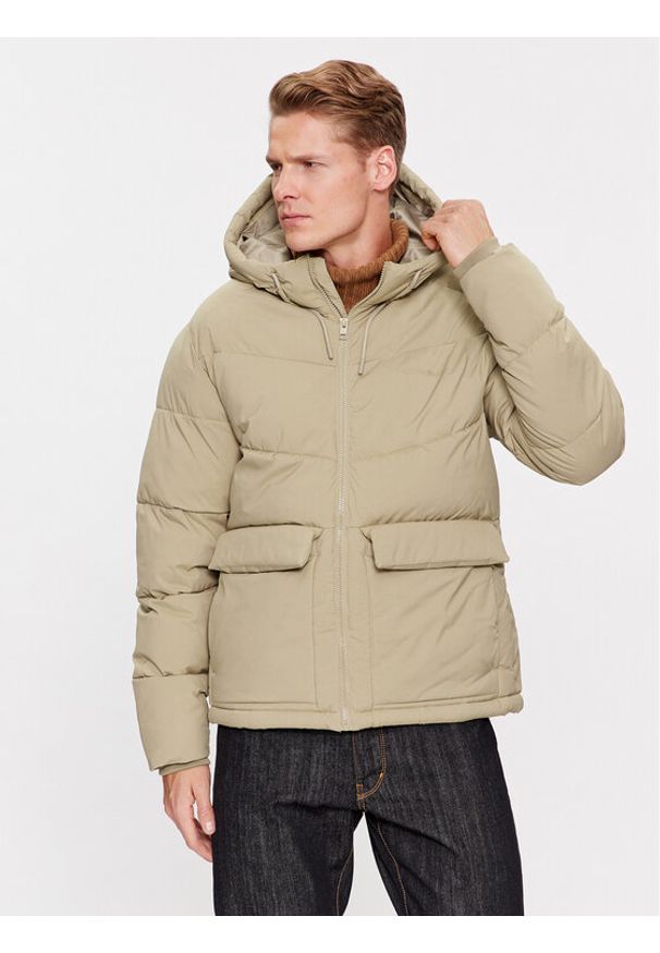 Jack & Jones Kurtka zimowa 12238849 Beżowy Regular Fit. Kolor: beżowy. Materiał: syntetyk. Sezon: zima