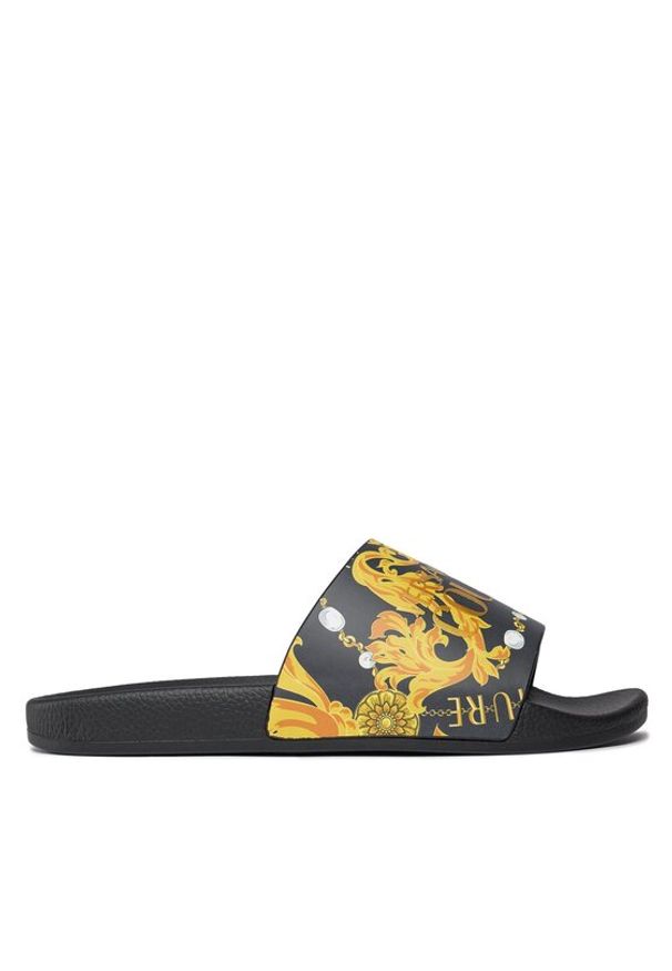 Versace Jeans Couture Klapki 75VA3SQ3 Czarny. Kolor: czarny