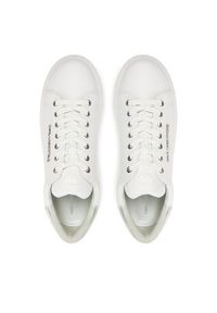 Karl Lagerfeld - KARL LAGERFELD Sneakersy KL54519A Biały. Kolor: biały. Materiał: skóra #2