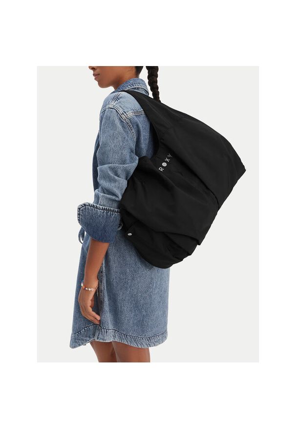 Torba sportowa Roxy. Kolor: czarny. Styl: sportowy