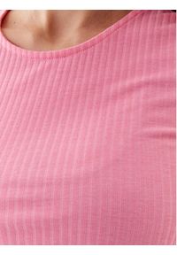 only - ONLY T-Shirt Emma 15201206 Różowy Regular Fit. Kolor: różowy. Materiał: syntetyk, wiskoza
