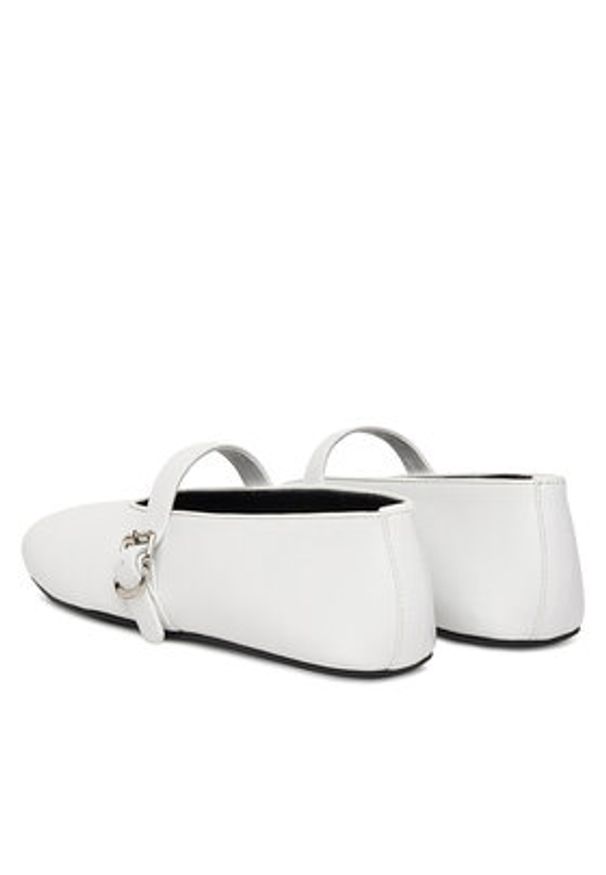 Badura Baleriny ELAN-V1860-131-1 Biały. Kolor: biały. Materiał: skóra