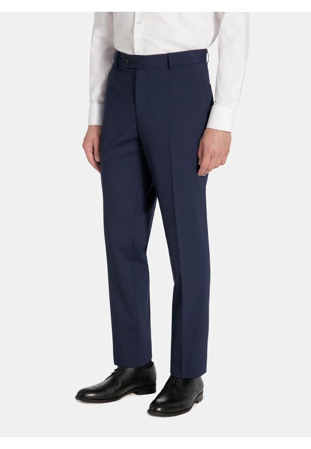 Pako Lorente - PAKO LORENTE – Spodnie ganiturowe z wełną. Materiał: wełna. Wzór: gładki. Styl: elegancki