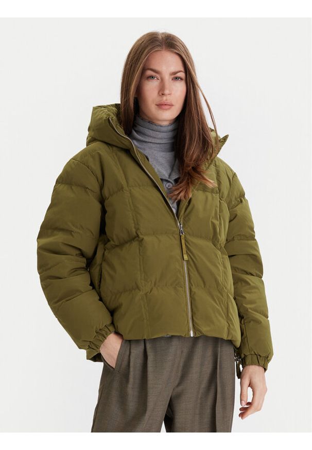 United Colors of Benetton - United Colors Of Benetton Kurtka puchowa 22T6DN086 Zielony Regular Fit. Kolor: zielony. Materiał: syntetyk