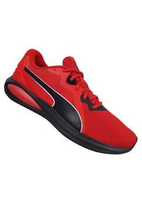 Buty do biegania męskie Puma Twitch Runner. Zapięcie: sznurówki. Kolor: czerwony, czarny, wielokolorowy. Materiał: guma, syntetyk, tkanina, materiał. Szerokość cholewki: normalna