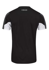 Head T-Shirt Club 22 811431 Czarny Regular Fit. Kolor: czarny. Materiał: syntetyk