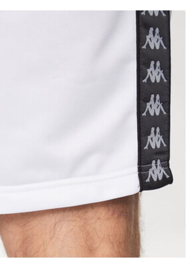 Kappa Szorty sportowe 313019 Biały Regular Fit. Kolor: biały. Materiał: syntetyk. Styl: sportowy