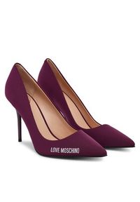 Love Moschino - LOVE MOSCHINO Szpilki JA10299G1NIM055641 Bordowy. Kolor: czerwony. Materiał: materiał. Obcas: na szpilce #5