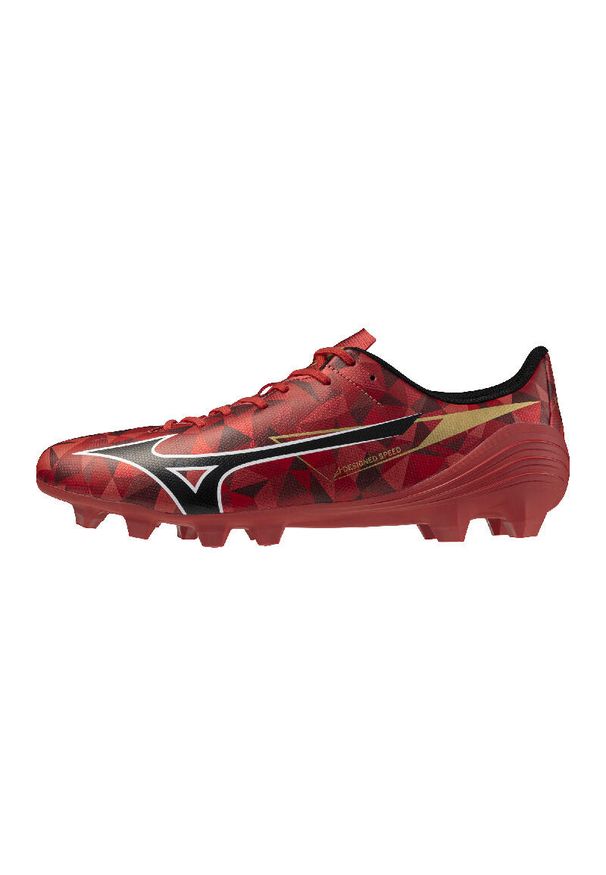 Buty piłkarskie Mizuno Alpha II Select FG. Kolor: czarny, czerwony, wielokolorowy. Sport: piłka nożna