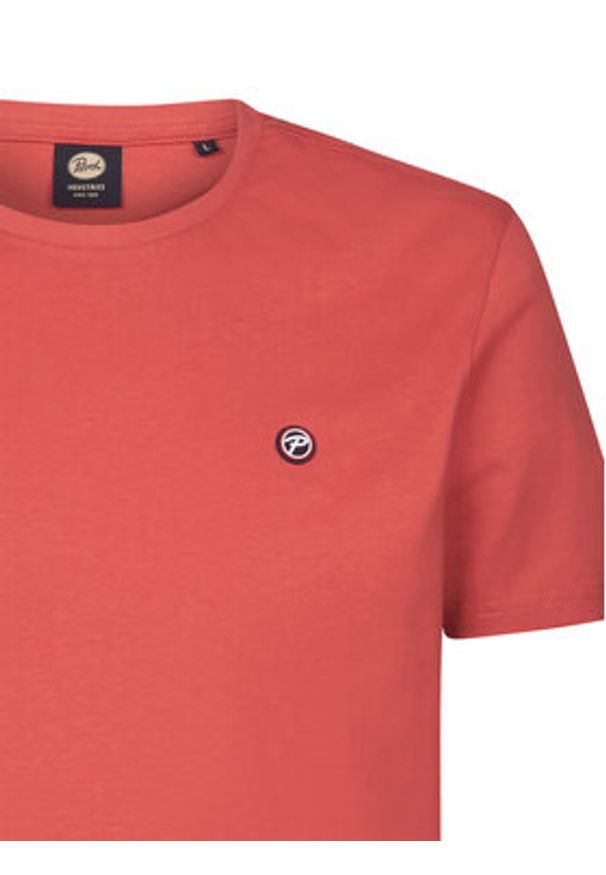 Petrol Industries T-Shirt M-ROS-TSR002 Czerwony Regular Fit. Kolor: czerwony. Materiał: bawełna