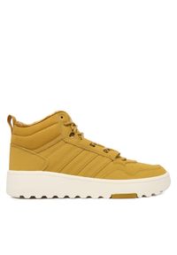 Adidas - adidas Sneakersy Hoops 4.0 Mid JQ5365 Żółty. Kolor: żółty. Materiał: skóra