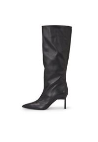 Calvin Klein Kozaki Geo Stiletto Knee Boot 70 HW0HW01691 Czarny. Kolor: czarny